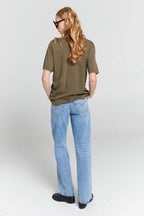 Embroidered Runaway Girl Classic Organic Cotton T-Shirt