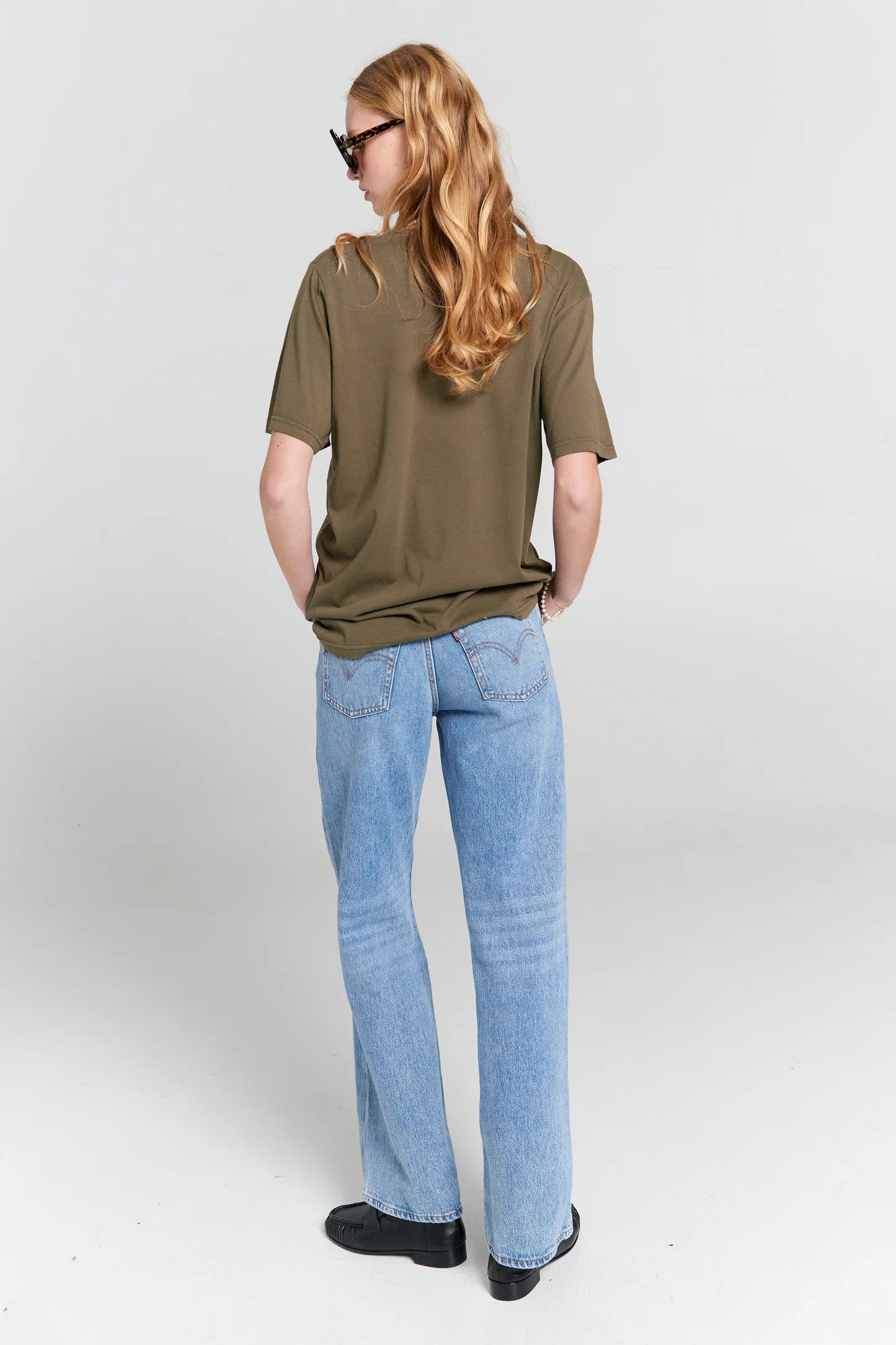 Embroidered Runaway Girl Classic Organic Cotton T-Shirt