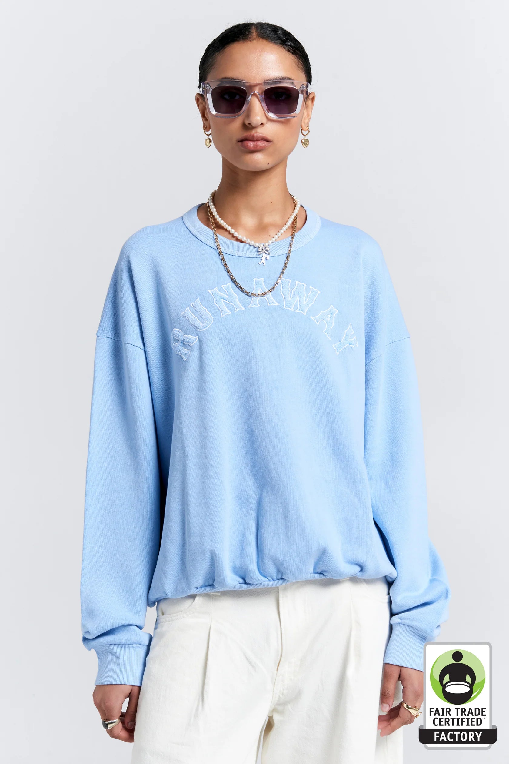 Runaway College Organic Cotton Crewneck Sweatshirt