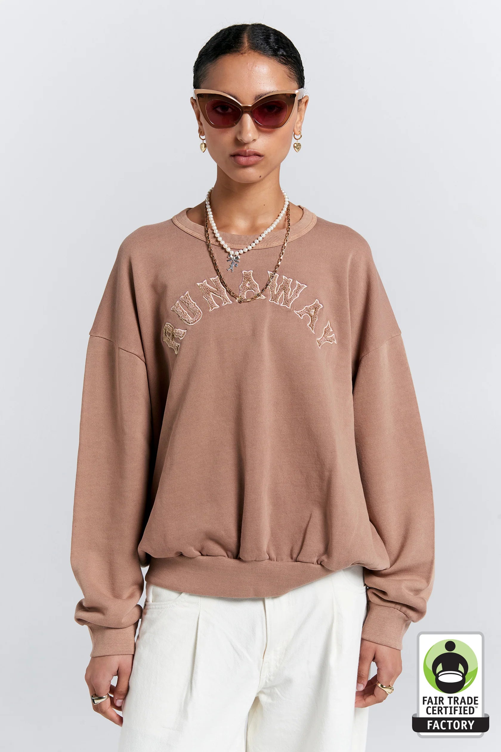 Runaway College Organic Cotton Crewneck Sweatshirt