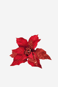 Red Poinsettia with Sequins
