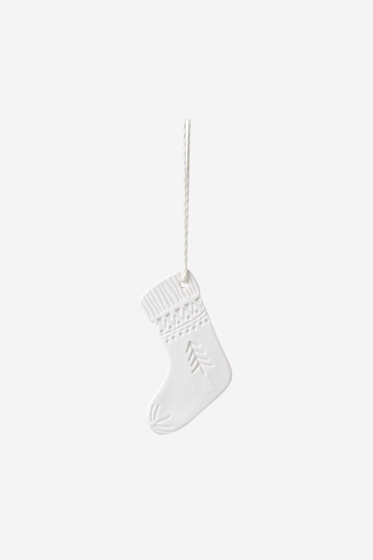 Porcelain Christmas Stocking Decoration