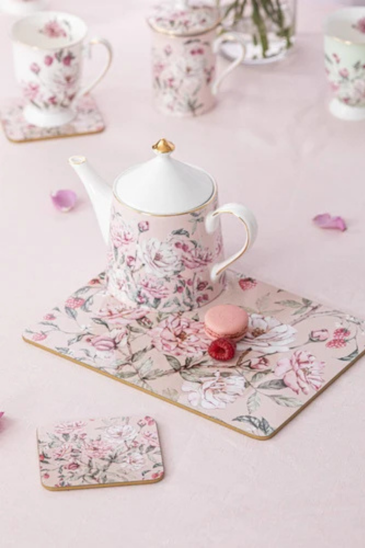 Raspberry Rose Infuser Teapot