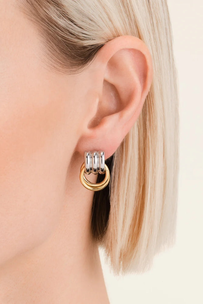 Modern Vintage Duotone Earrings