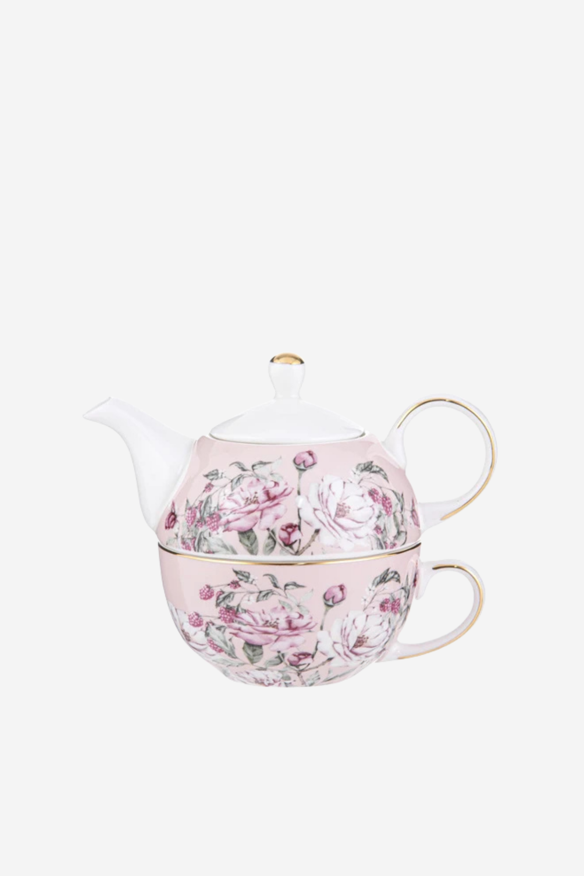 Raspberry Rose Tea for One