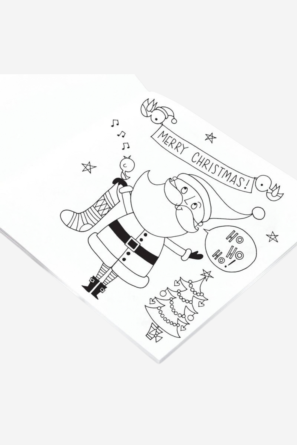 Santa, Rudolph & Penguin - Christmas Colouring Book