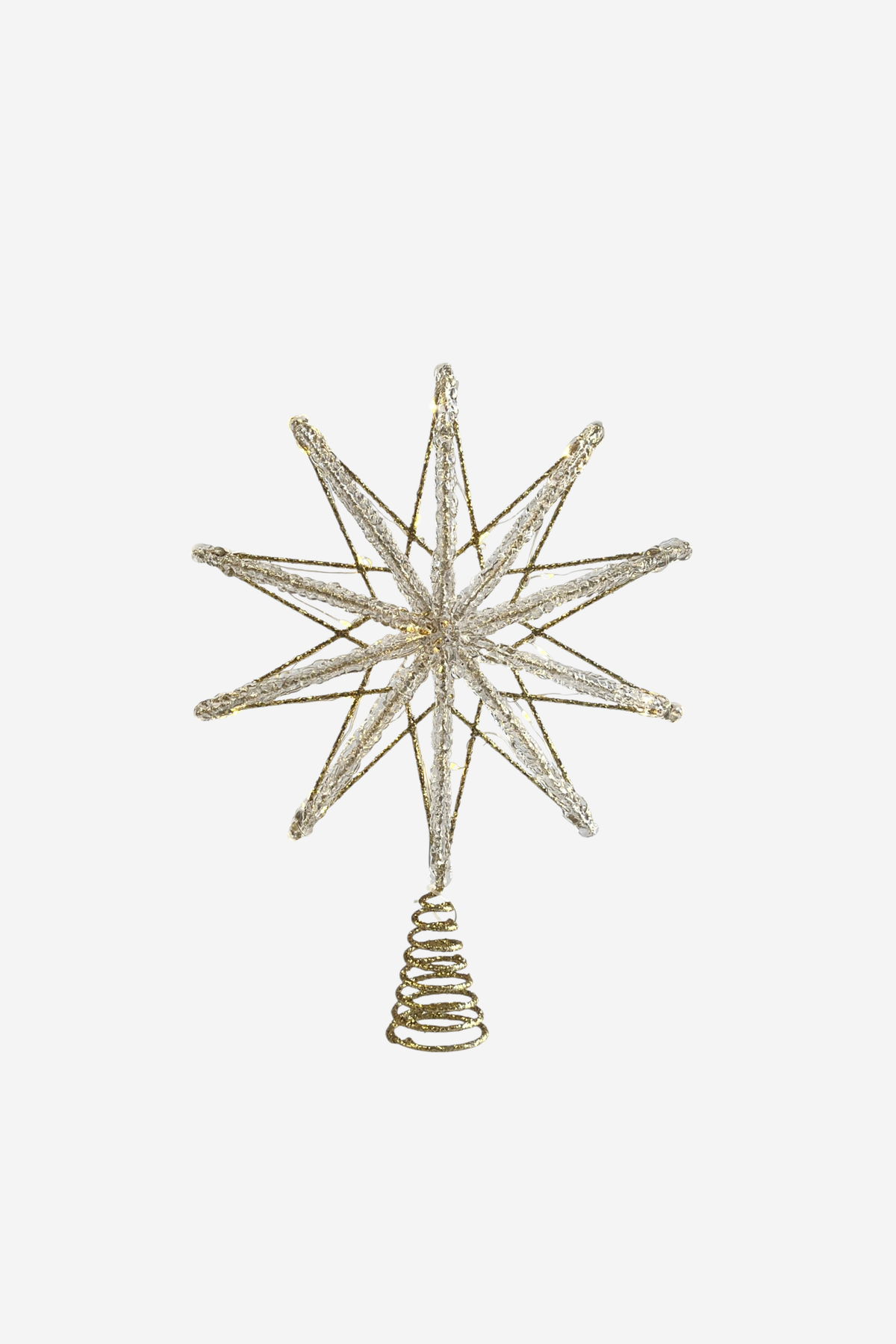 Gold Star Light Up Tree Topper