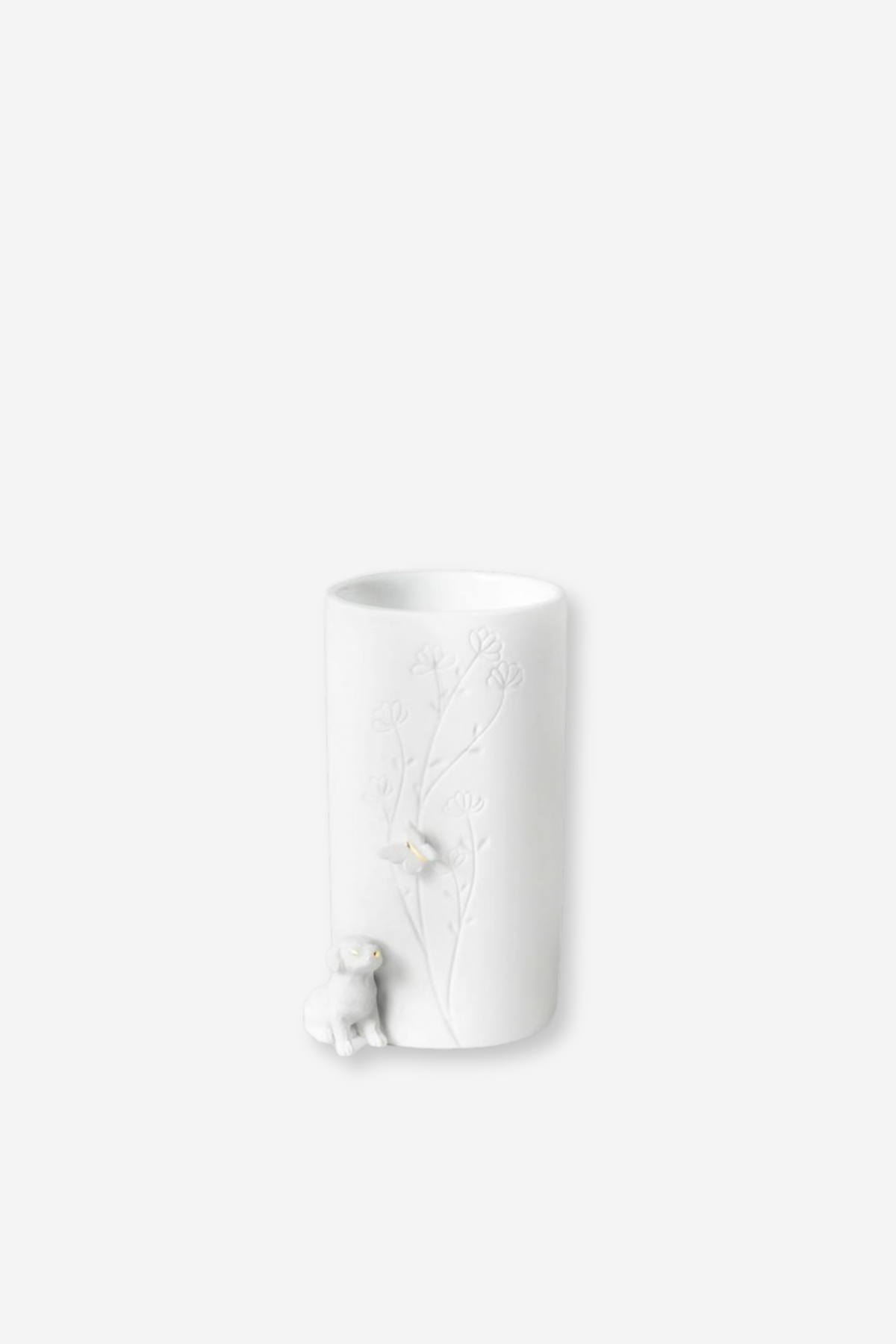 Sitting Dog Porcelain Vase
