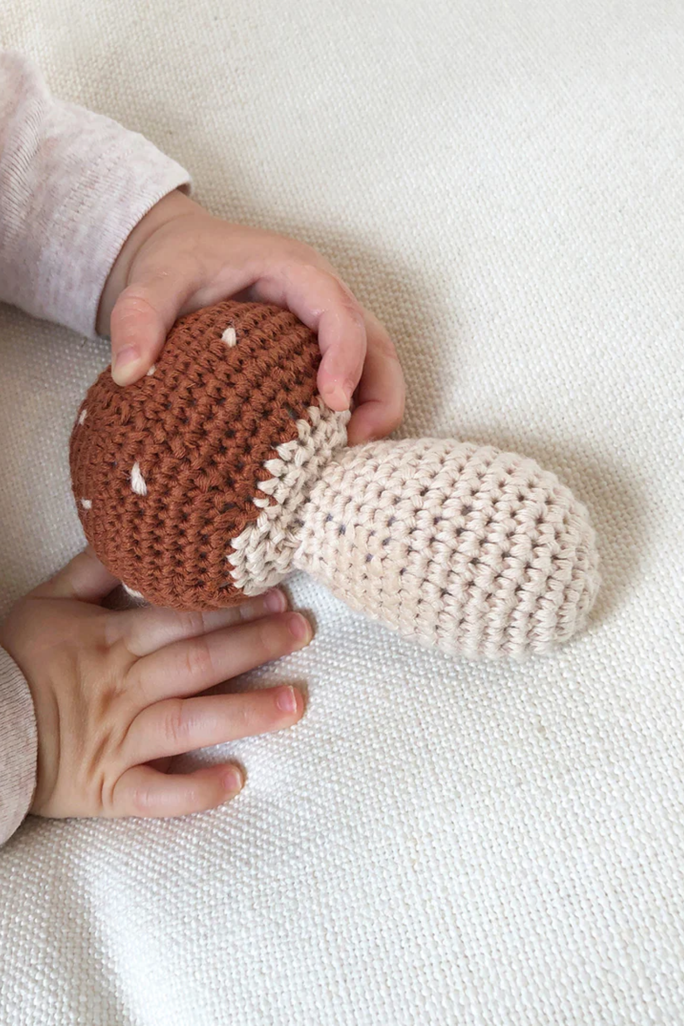 Crochet Mushroom Rattle