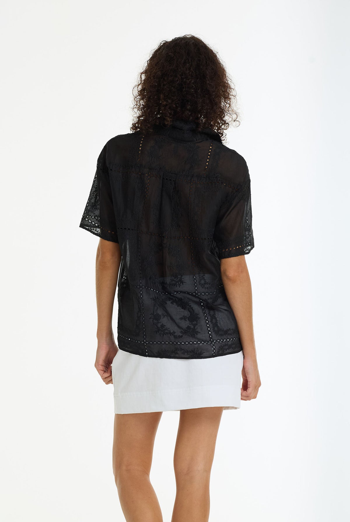 Align Shirt - Black Anglaise