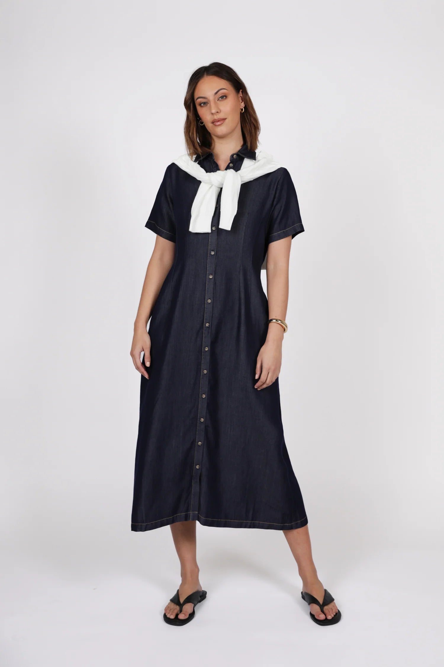 Axis Shirt dress - Indigo
