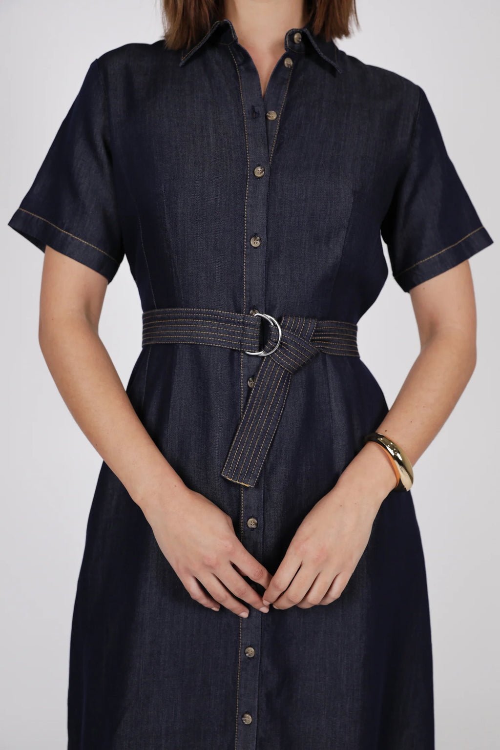 Axis Shirt dress - Indigo
