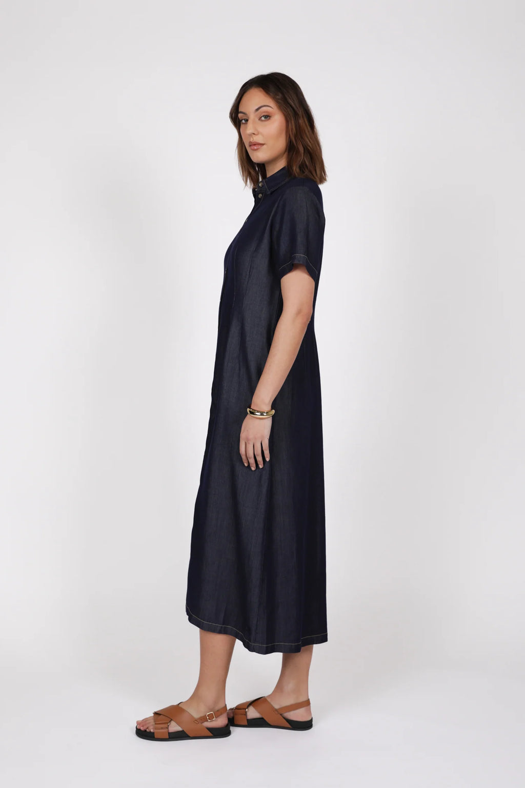 Axis Shirt dress - Indigo