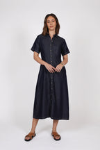 Axis Shirt dress - Indigo