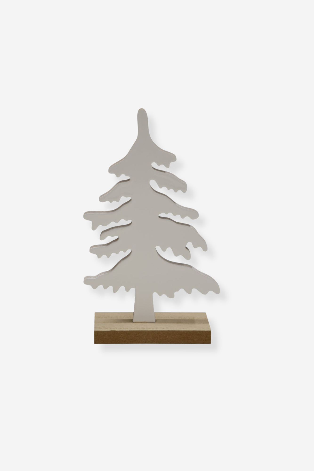 Standing Glossy Tree - Short White