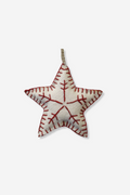 Natural Red Felt Star Ornament