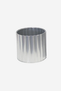 Carter Ribbed Planter Small - Silver