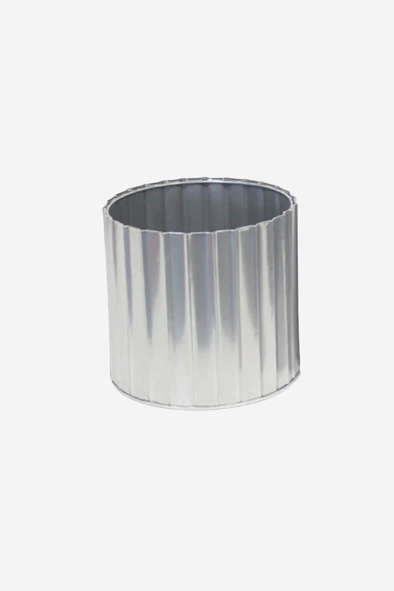 Carter Ribbed Planter Small - Silver