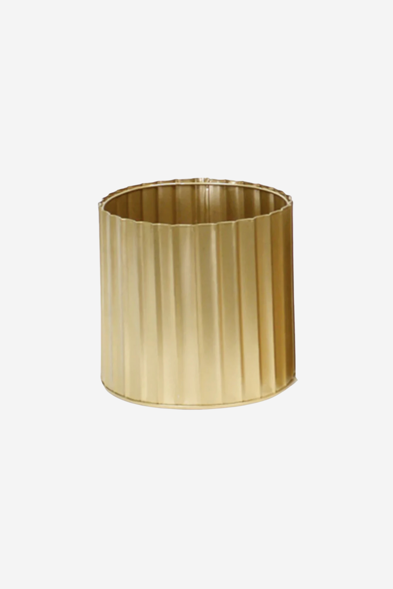 Carter Ribbed Planter Small - Gold