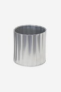 Carter Ribbed Planter Large - Silver