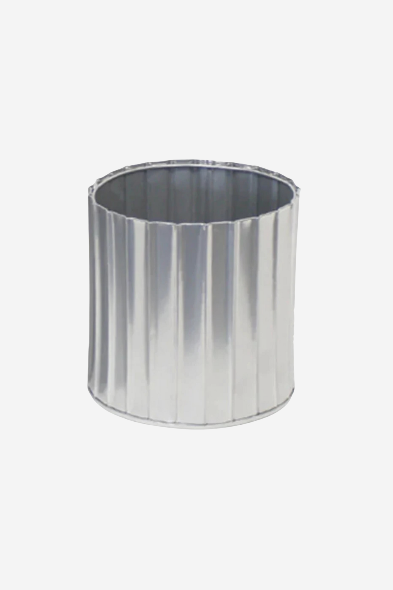 Carter Ribbed Planter Large - Silver