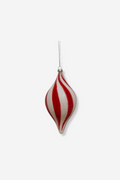 Hanging Finial 15cml - Red/White