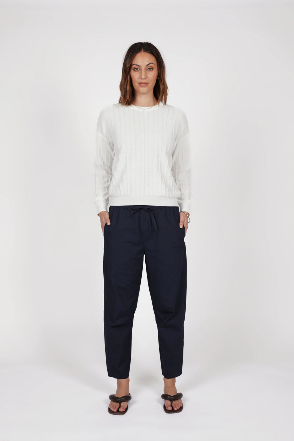 Cora Barrel Pant - Ink