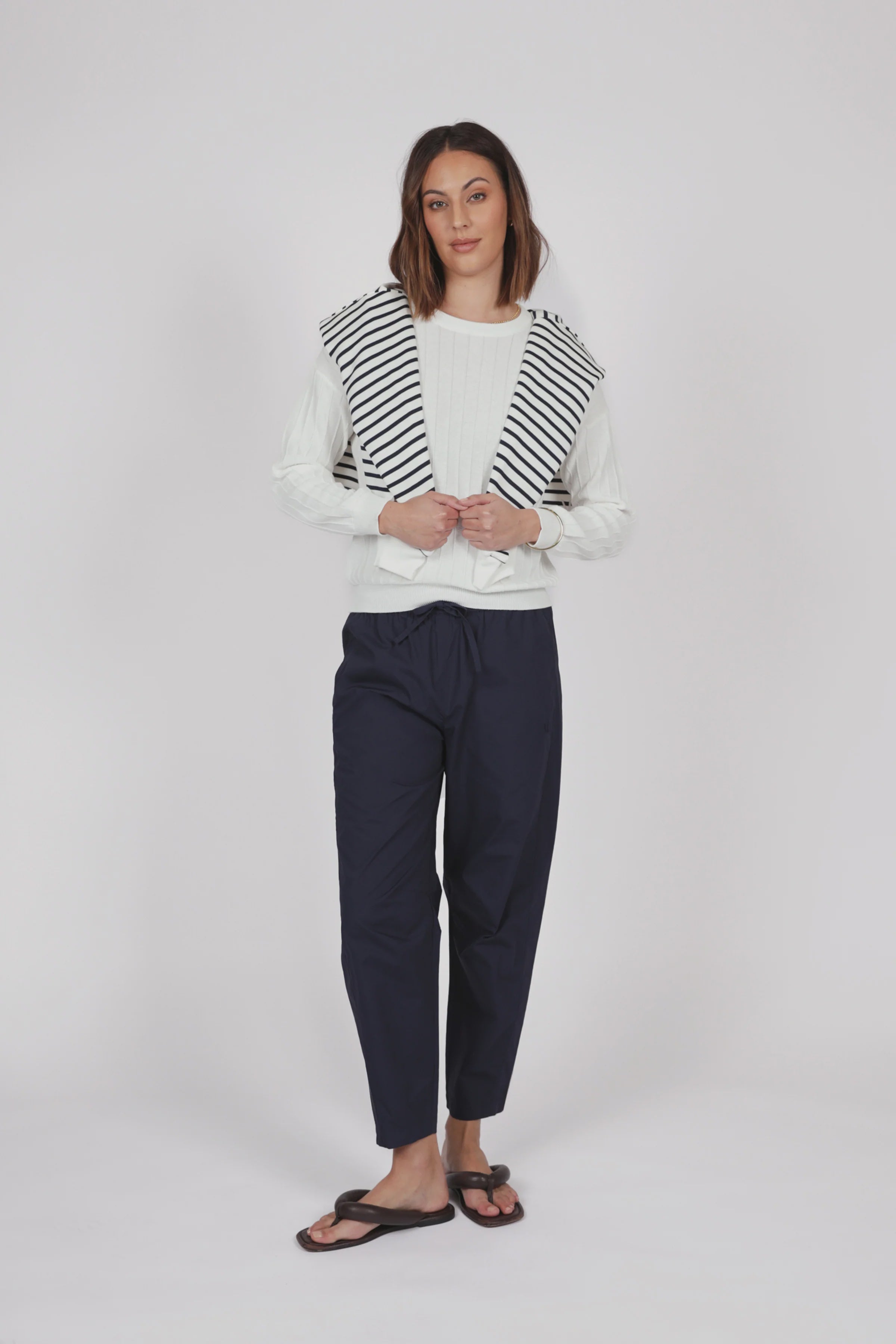 Cora Barrel Pant - Ink