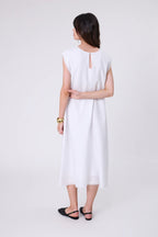 Costa Linen Dress - White