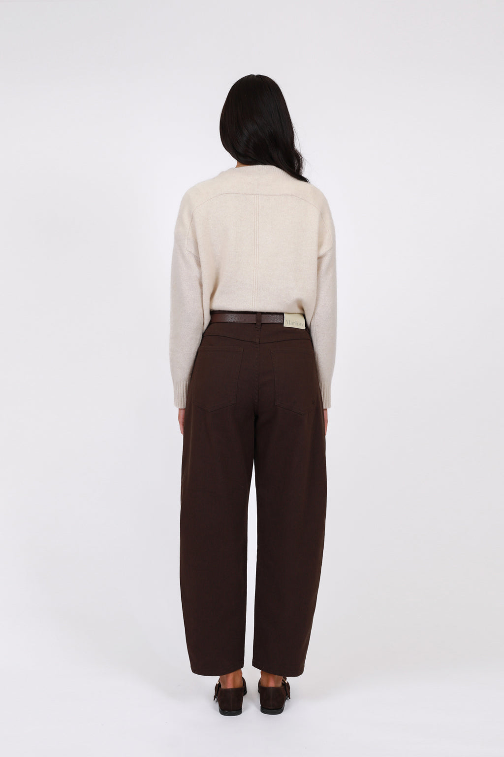 Curve Barrel Jean - Chocolate