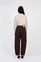 Curve Barrel Jean - Chocolate