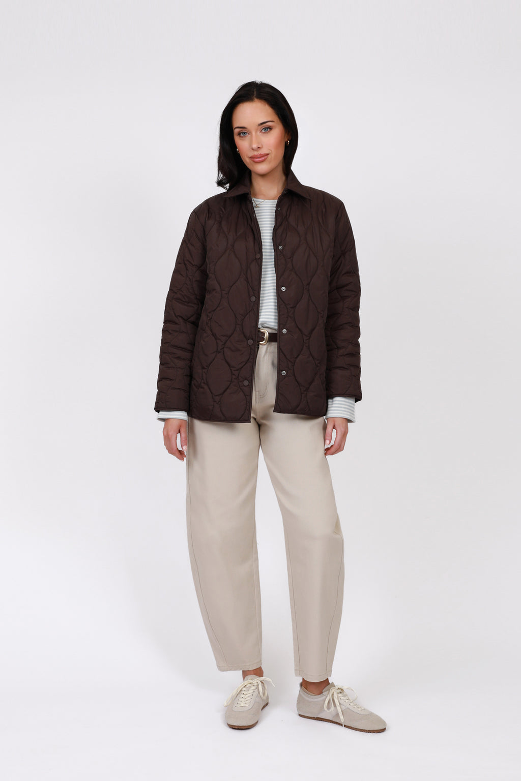 Curve Barrel Jean - Stone