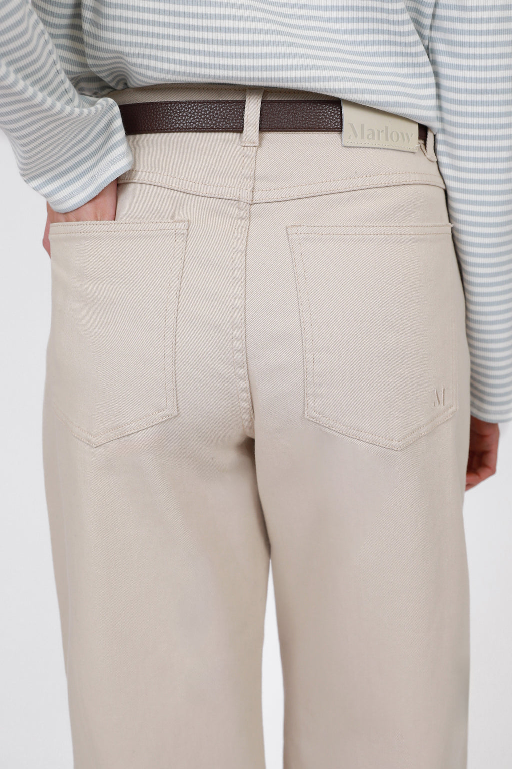 Curve Barrel Jean - Stone