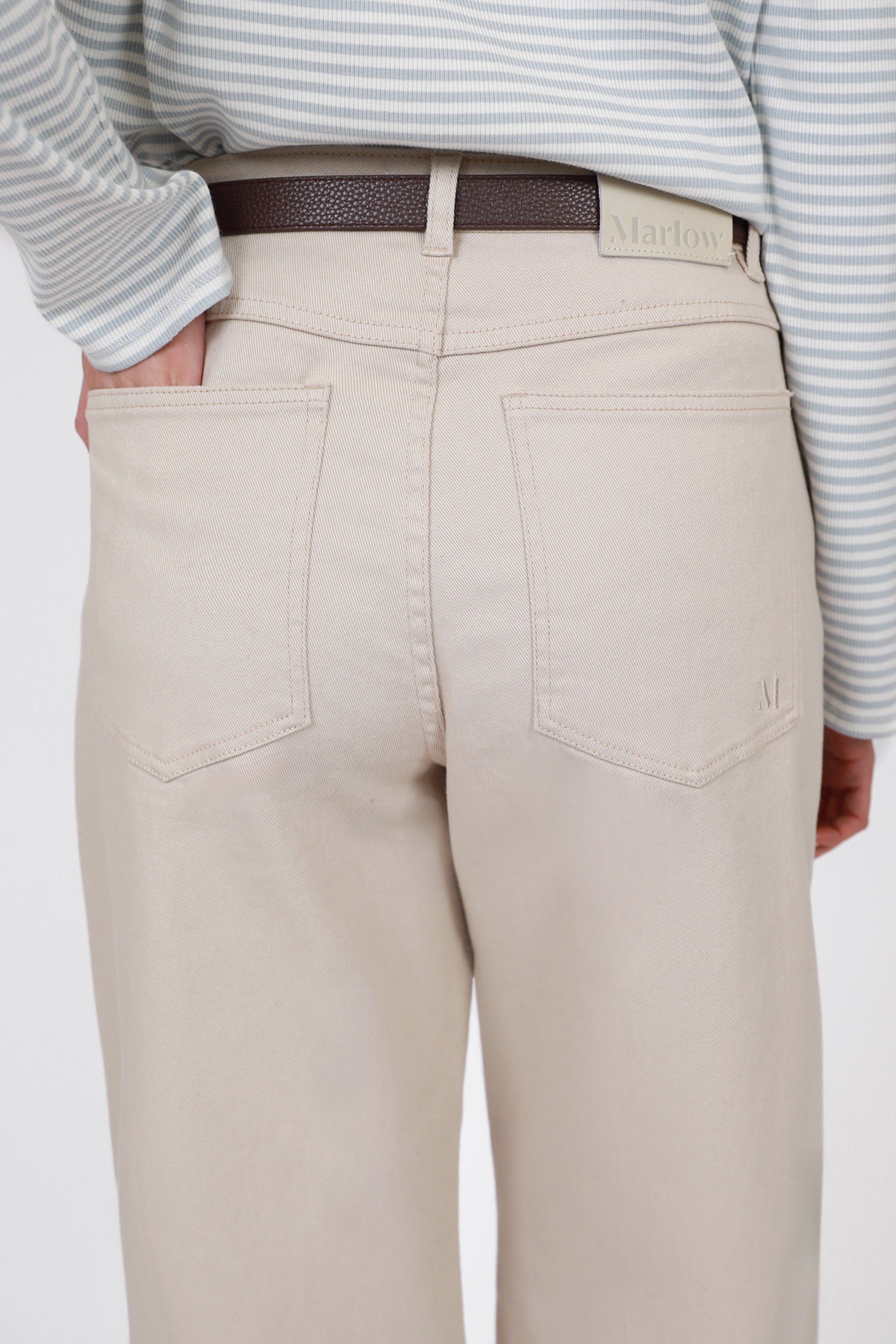 Curve Barrel Jean - Stone