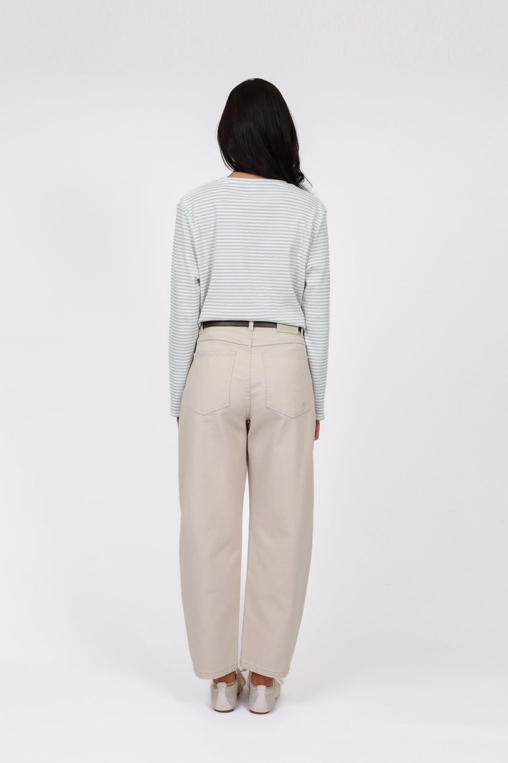Curve Barrel Jean - Stone