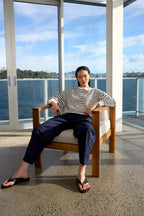 Cora Barrel Pant - Ink