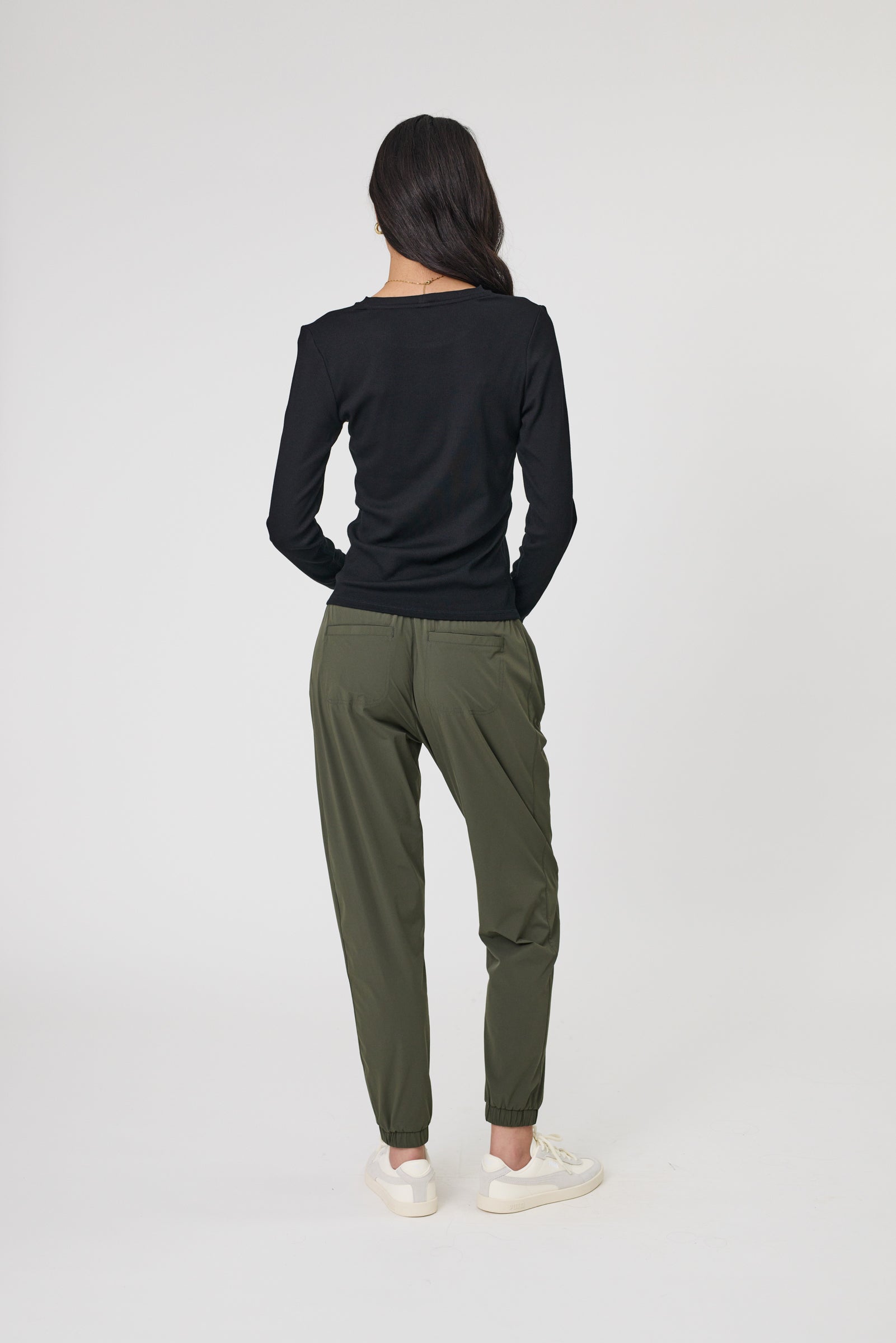 Echo Rib Long Sleeve - Black