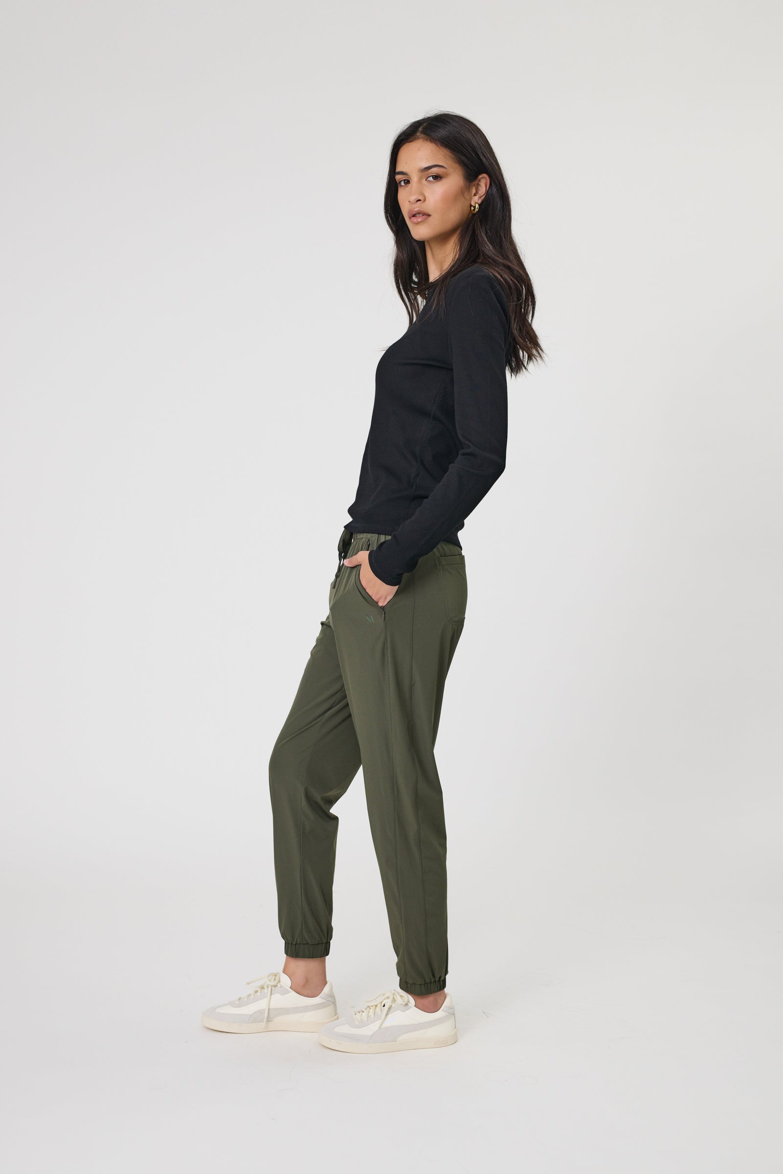 Echo Rib Long Sleeve - Black