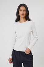 Echo Rib Long Sleeve - Silver Marle