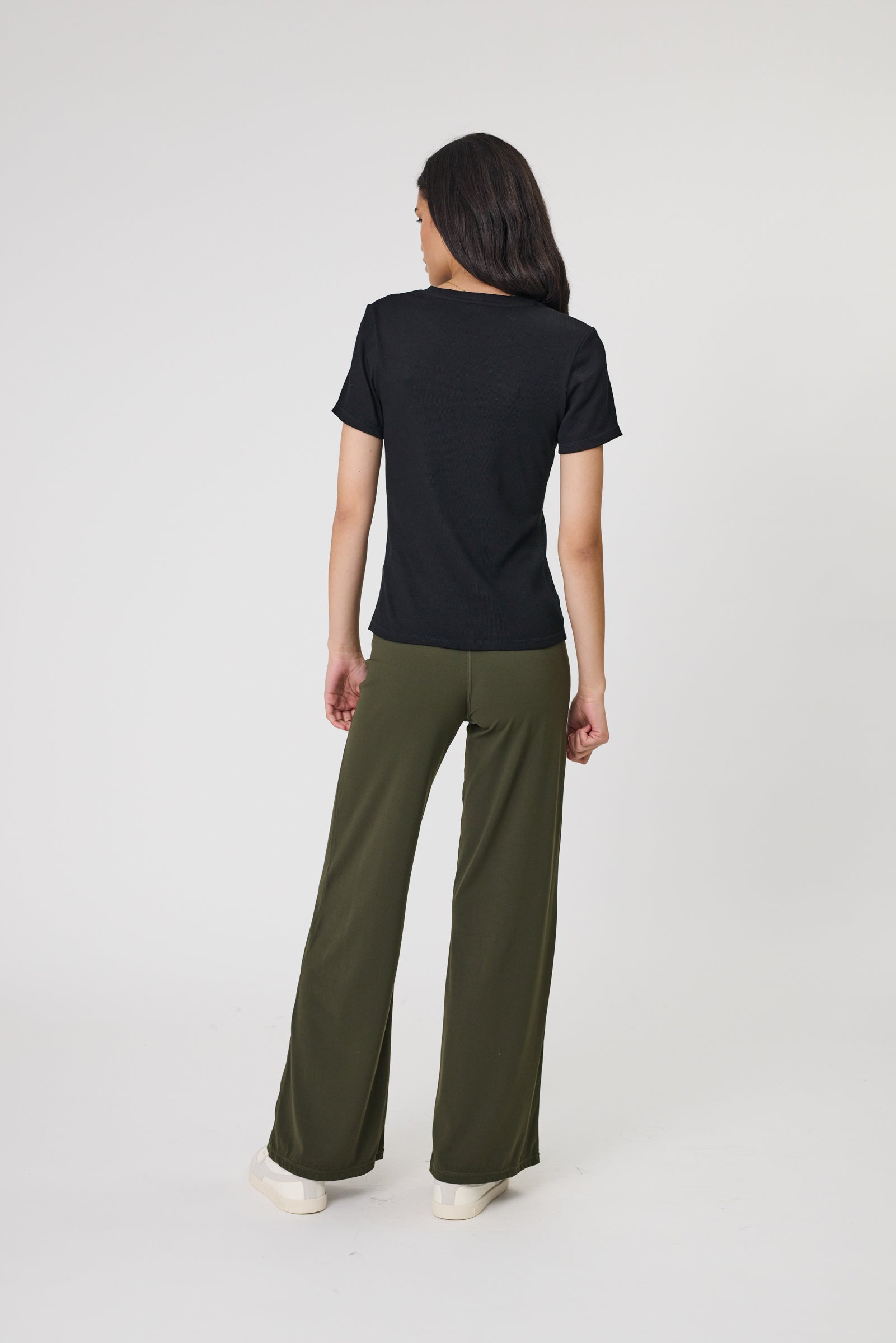 Echo Rib Tee - Black