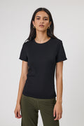 Echo Rib Tee - Black