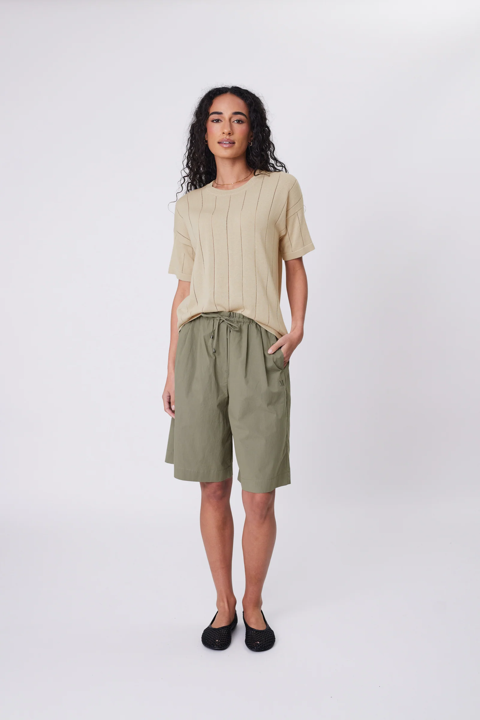 Ember Knit Tee - Hummus