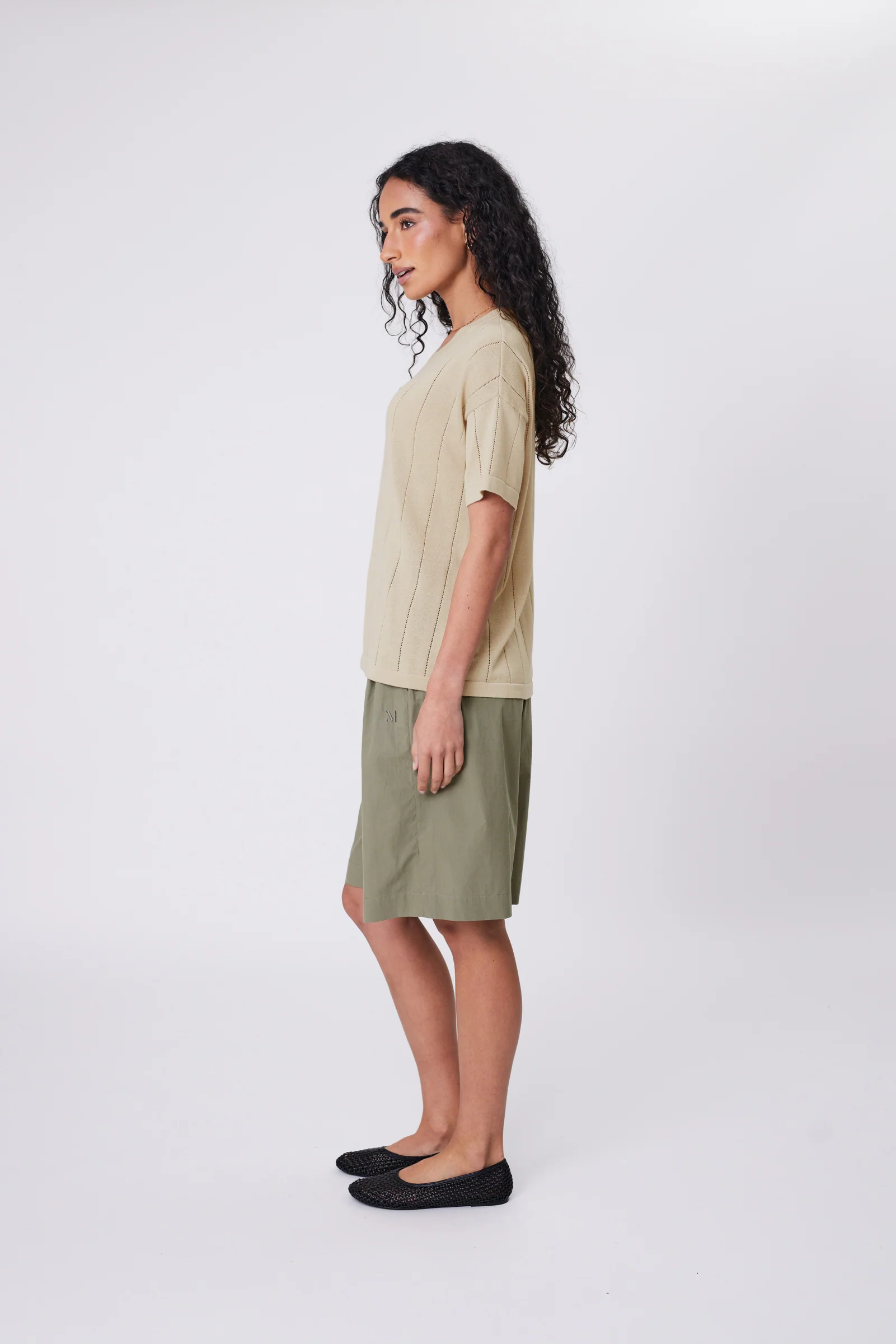 Ember Knit Tee - Hummus