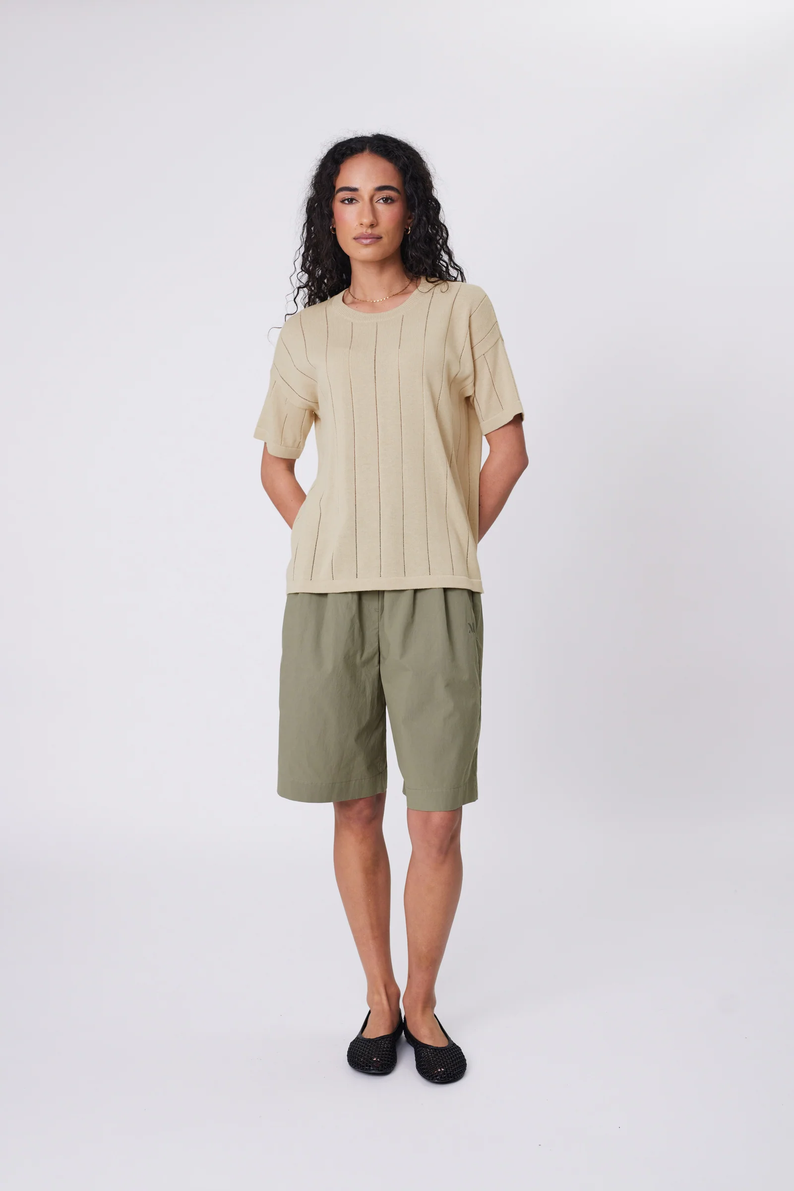 Ember Knit Tee - Hummus