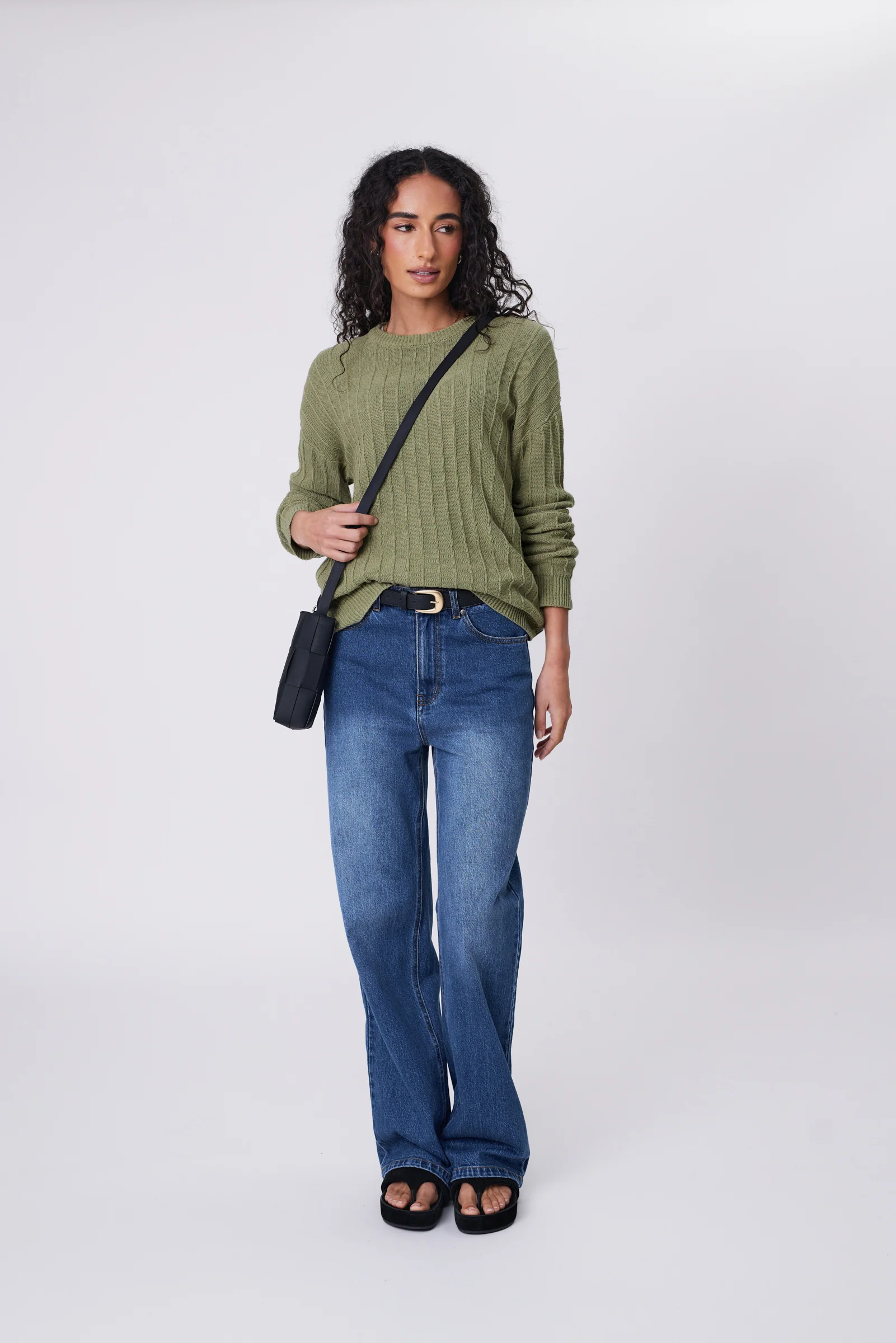 Evergreen Knit Crew - Laurel