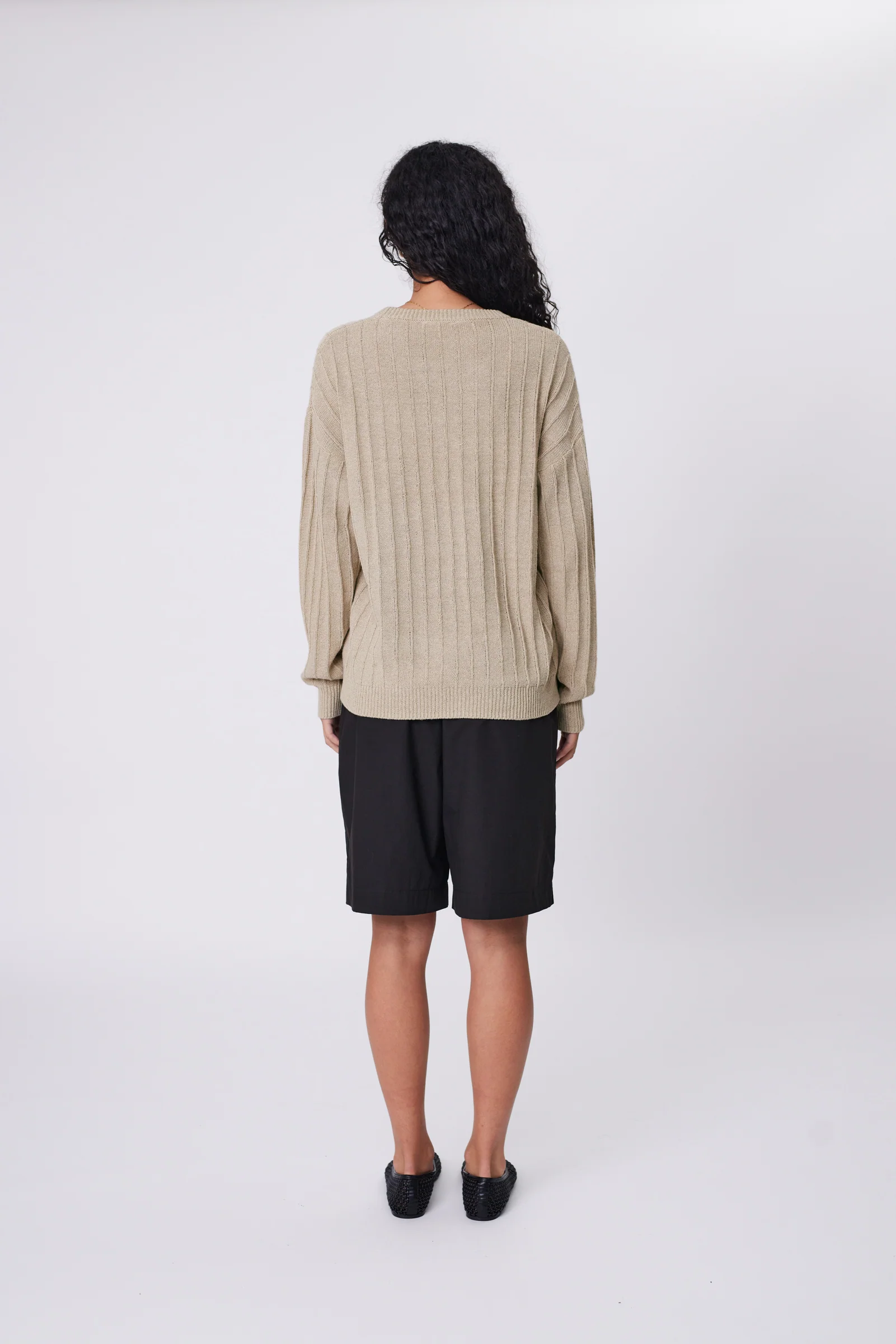 Evergreen Knit Crew - Oat