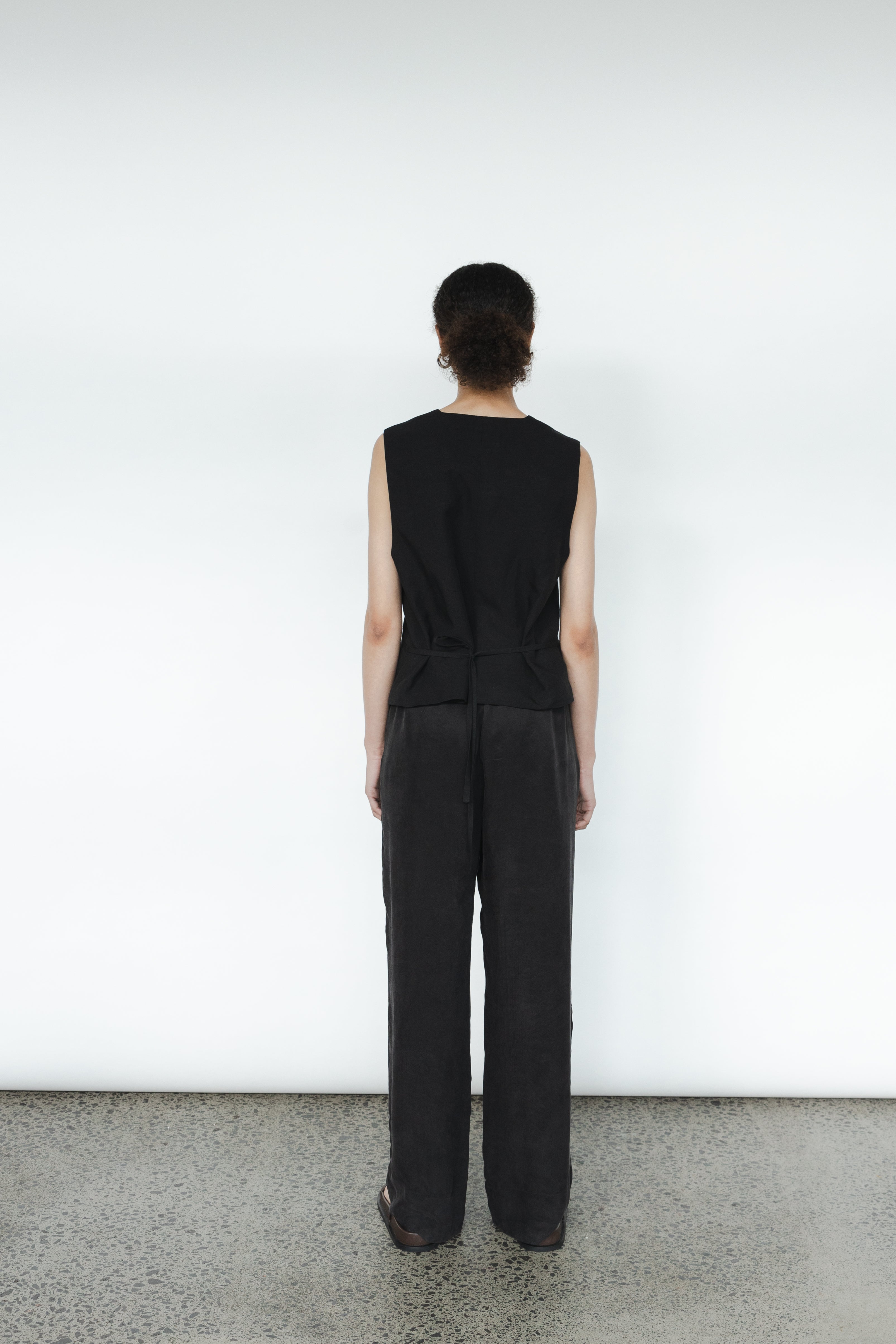 Every Day Trouser - Charcoal Cupro