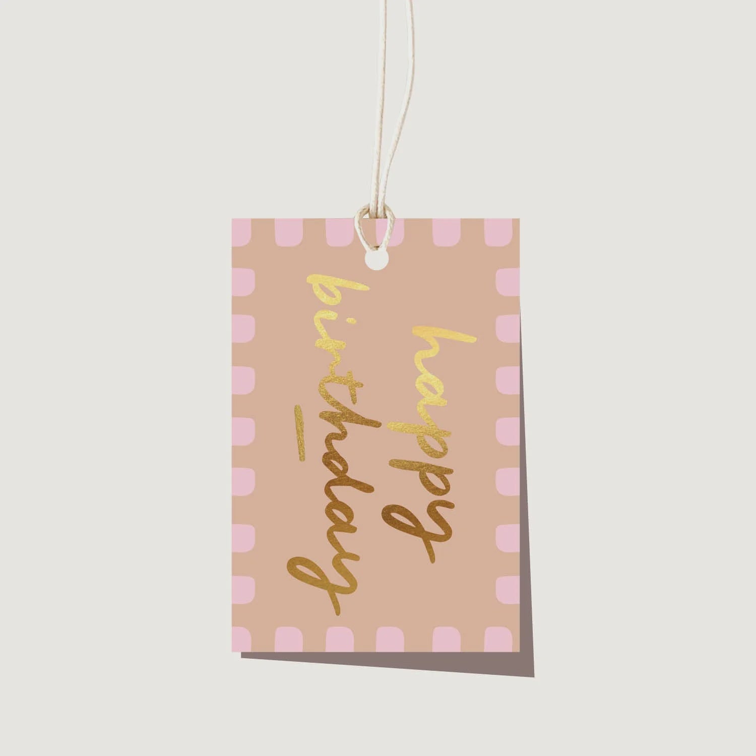 Gift Tag - Birthday Scallop Praline