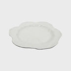Melamine Cabbage Round Platter - 40cm White