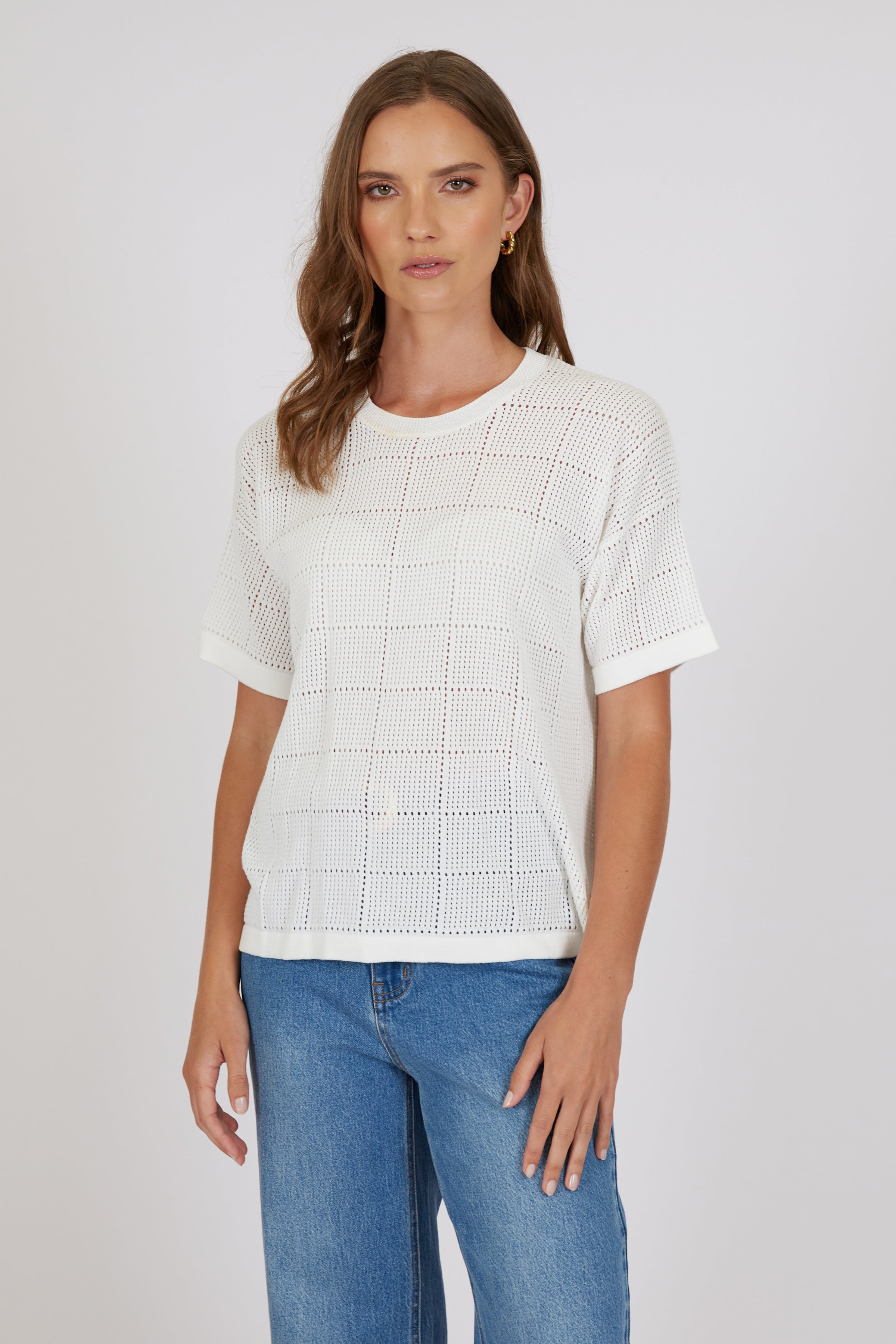 Halo Knit Tee - Ivory